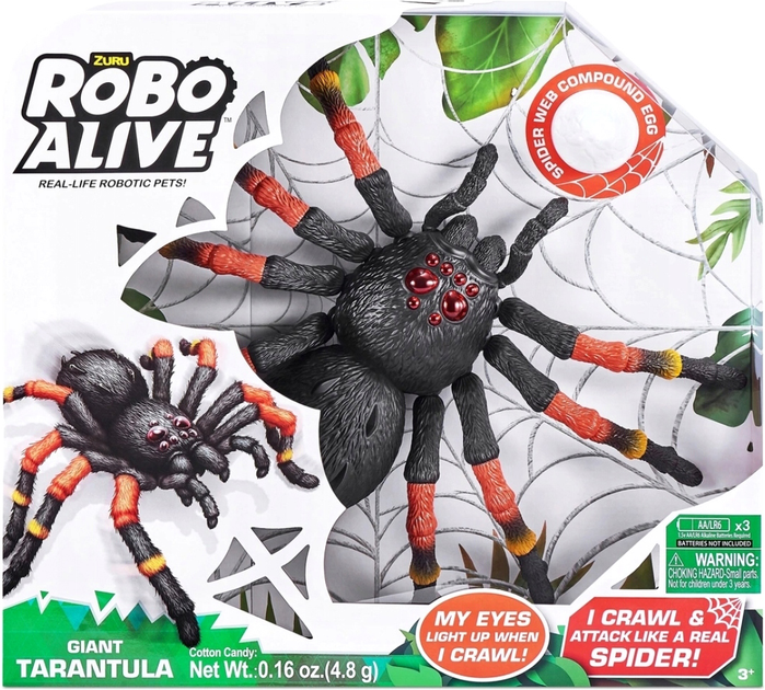 Interaktywny tarantul Robo Alive Zuru z śluzem (4894680021396) - obraz 1