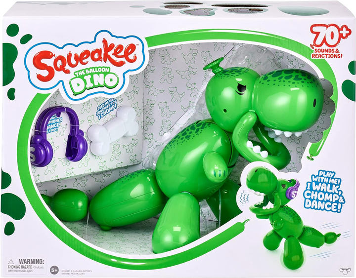 Інтерактивний динозавр Squeakee The Balloon Dino (5713396900940) - зображення 1
