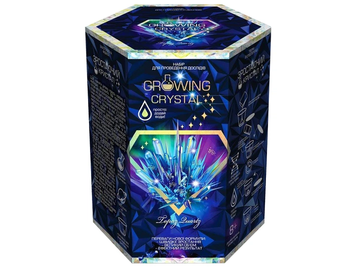 Набор Danko Toys для проведения безопасных опытов GROWING CRYSTAL топаз (GRK-01-04U) - Фото 1 Набор Danko Toys для проведения безопасных опытов GROWING CRYSTAL топаз (GRK-01-04U) - изображение 1