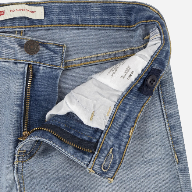 Jeansy skinny młodzieżowe dziewczęce Levi's 4E2702-L3D 134-140 cm Niebieskie (3665115022636) - obraz 4