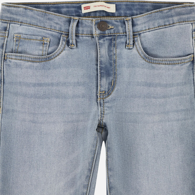 Jeansy skinny młodzieżowe dziewczęce Levis 4E2702-L3D 158 cm Niebieskie (3665115022650) - obraz 3
