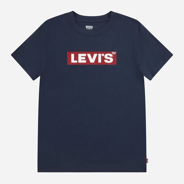 Koszulka młodzieżowa dla chłopca Levis 9EJ764-C8D 152 cm Granatowa (3666643020705) - obraz 1