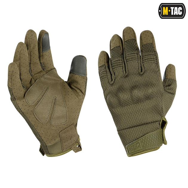 Тактические летние перчатки M-Tac A30 Olive S - изображение 1