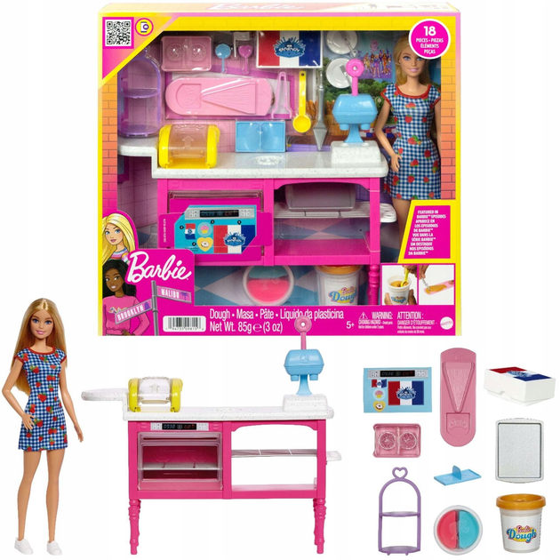 Лялька з аксесуарами Mattel Barbie Кондитерська (0194735098156) - зображення 2