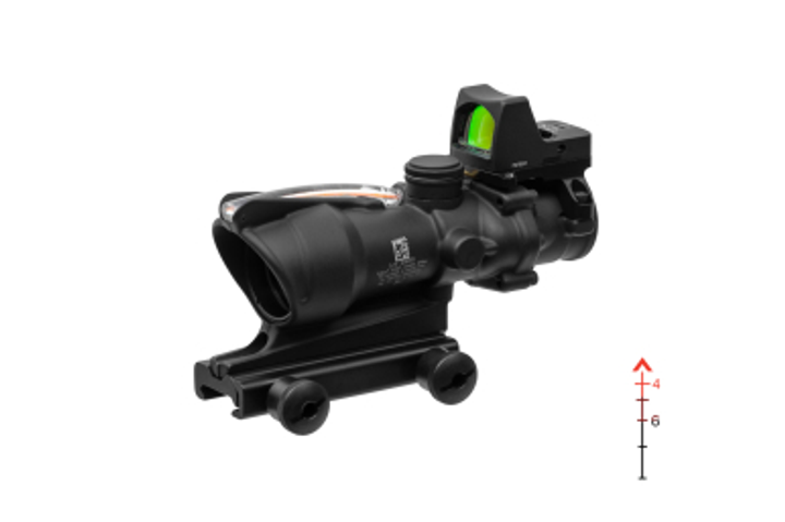 Комплект TRIJICON оптичний приціл ACOG 4x32 BAC і приціл коліматорний RMR 3.25 МОА - зображення 1