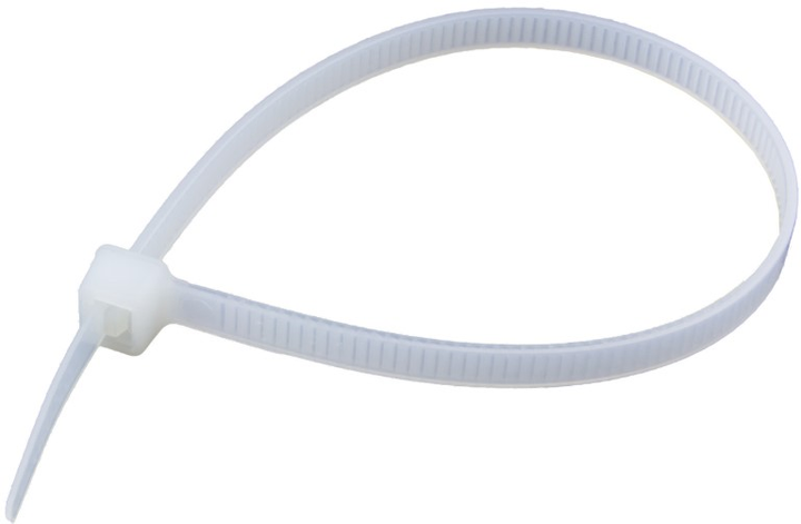 Opaski zaciskowe DPM 4.8 x 300 mm 100 szt białe (OP48300-100W) - obraz 3