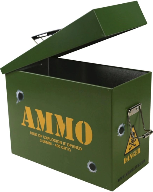 Ящик металлический Kombat UK Ammo Tin 20x15x10 см (kb-at) - изображение 2