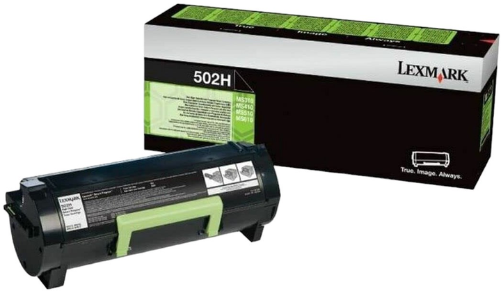 Toner Lexmark 502H High Capacity Black (50F2H00) - obraz 1