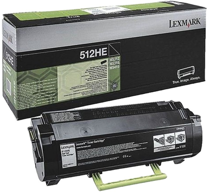 Toner Lexmark 512HE/MS312/MS415 High Capacity Black (51F2H0E) - obraz 1