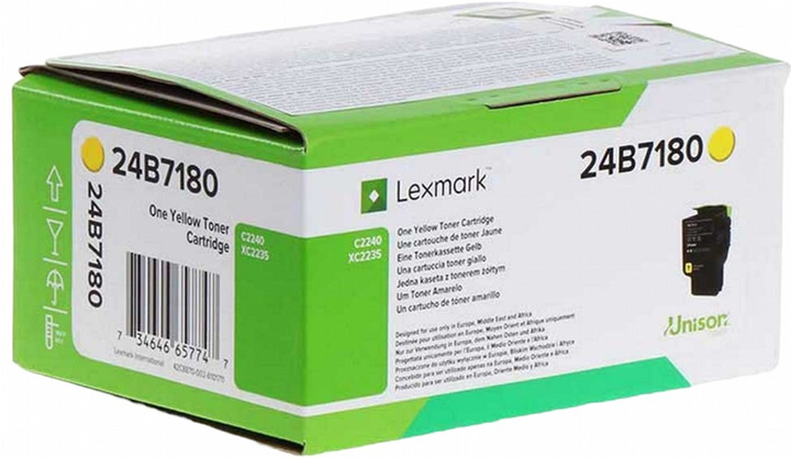 Тонер-картридж Lexmark XC2235 Yellow (24B7180) - зображення 1
