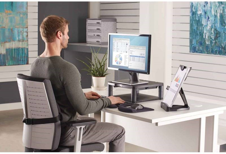 Podstawa pod monitor LCD - TFT z półką Fellowes 9169401 36 kg Black (9169401) - obraz 4
