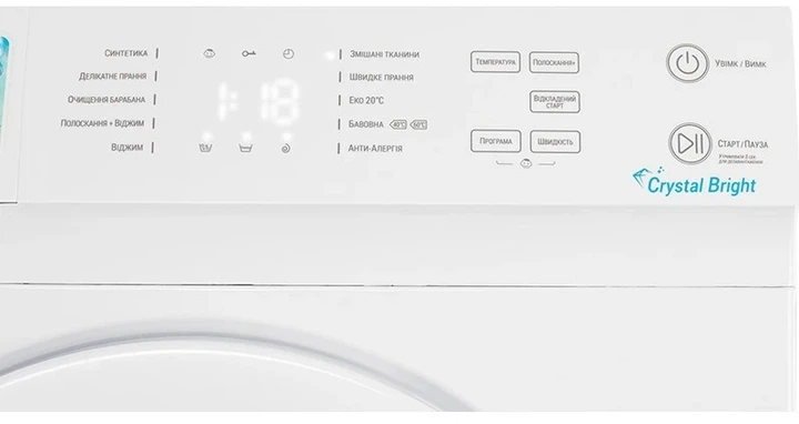 Пральна машина Ardesto CrystalBright SWMG-6120W - зображення 4