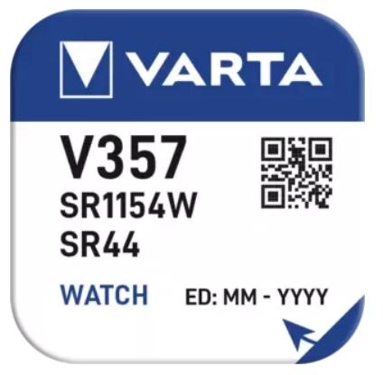Батарейка Varta Silver BLI 1 V357 (4008496245710) - зображення 2