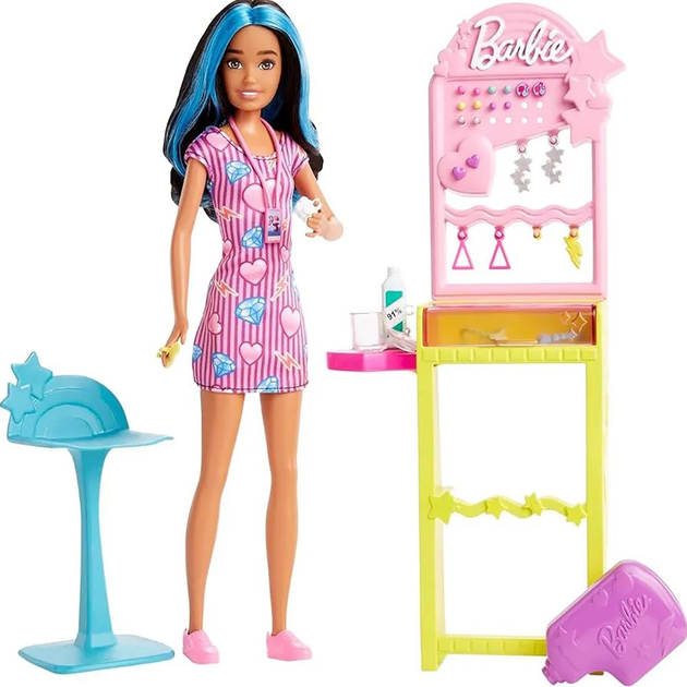 Lalka z akcesoriami Mattel Barbie Skipper Przekłuwanie uszu Pierwsza praca (0194735101818) - obraz 1