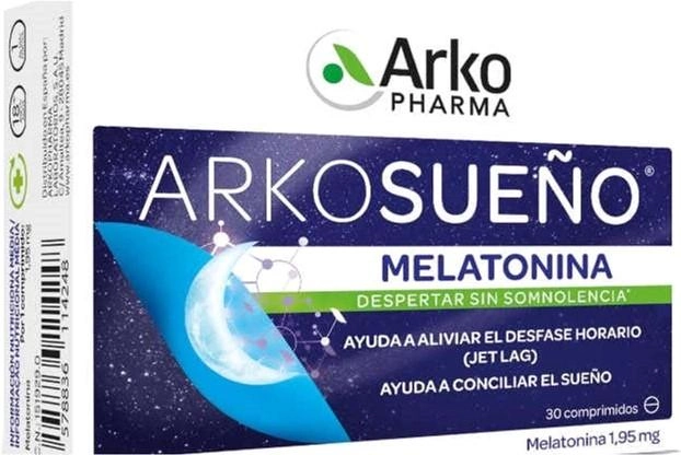 Suplement diety Arkopharma Arkosueño Melatonin 1.95 mg 30 tabletek (3578830114343) - obraz 1