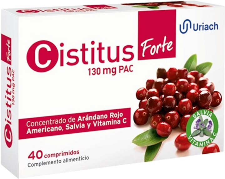 Дієтична добавка Uriach Aquilea Cistitus Forte 40 таблеток (8470001885371) - зображення 1