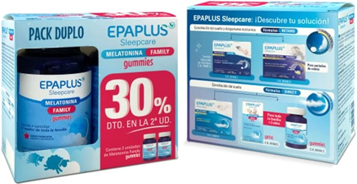 Дієтична добавка Epaplus Sleep Melatonin Gummies 2 x 50 г (8430442010701) - зображення 1