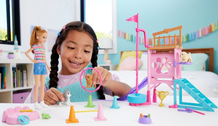 Лялька з аксесуарами Barbie Stacie Ігровий майданчик для собаки (0194735180363) - зображення 4