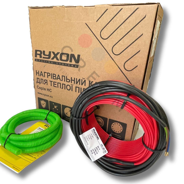 Теплый пол кабель Ryxon HC20. Кабель греющий универсальный 0,8-1,3 м² ...