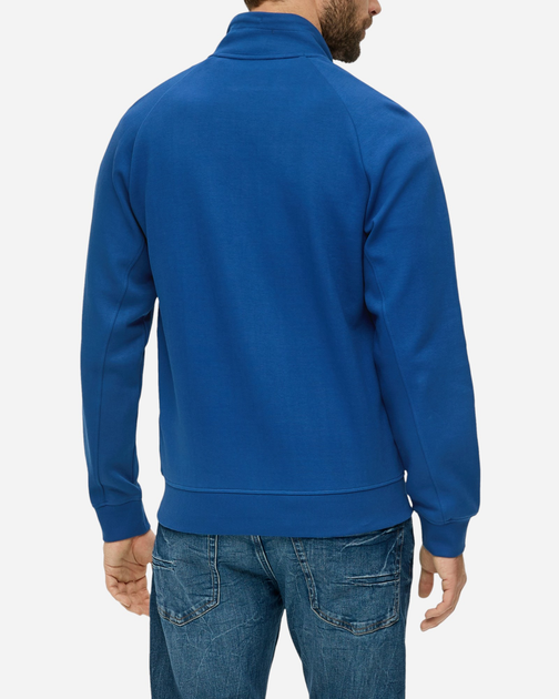 Bluza męska rozpinana streetwear z kołnierzykiem s.Oliver 10.3.11.14.141.2143946 L Granatowa (4099975313631) - obraz 2