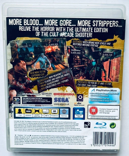 The House of the Dead Overkill Extended Cut, Б/У, английская версия - диск для PlayStation 3 - изображение 3