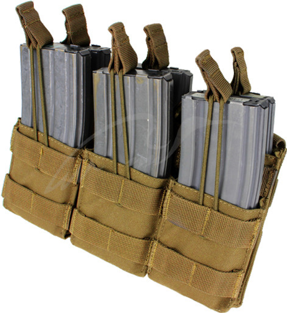 Підсумок Condor Triple Stacker M4 Mag Pouch. Coyote brown - зображення 1