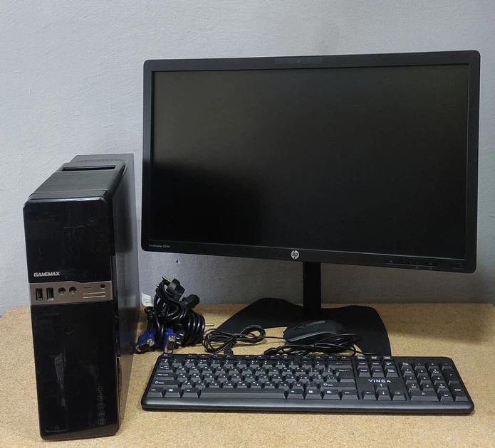 Комплект ПК: Gamemax SFF / Intel Core i3-4130 (2 (4) ядра по 3.4 GHz) / 8 GB DDR3 / 120 GB SSD / Intel HD Graphics 4400 + Монитор HP EliteDisplay S231d / 23" (1920x1080) IPS / VGA, DP / WebCam б/у - Фото 2 Комплект ПК: Gamemax SFF / Intel Core i3-4130 (2 (4) ядра по 3.4 GHz) / 8 GB DDR3 / 120 GB SSD / Intel HD Graphics 4400 + Монитор HP EliteDisplay S231d / 23" (1920x1080) IPS / VGA, DP / WebCam б/у - изображение 2