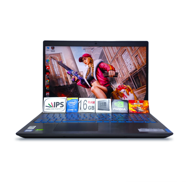 Ноутбук Lenovo IdeaPad L340 Gaming 15.6 FHD IPS i5-9300H 16GB DDR4 SSD  128GB+1TBHDD NVIDIA GTX1650 4GB Б/У