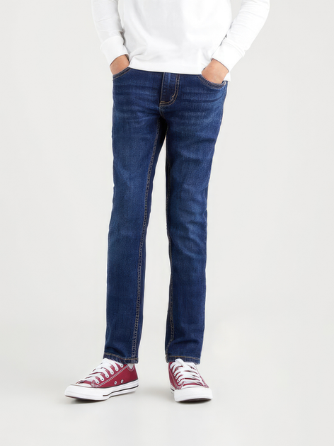 Jeansy młodzieżowe chłopięce Levi's Lvb-510 Skinny Fit Jeans 9E2008-D5W 146-152 cm Niebieskie (3665115039047) - obraz 1