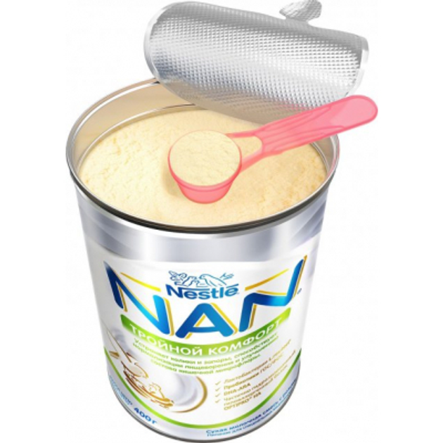 Детская смесь Nestle NAN Тройной комфорт с рождения, 400 г (7613035351462) - изображение 6