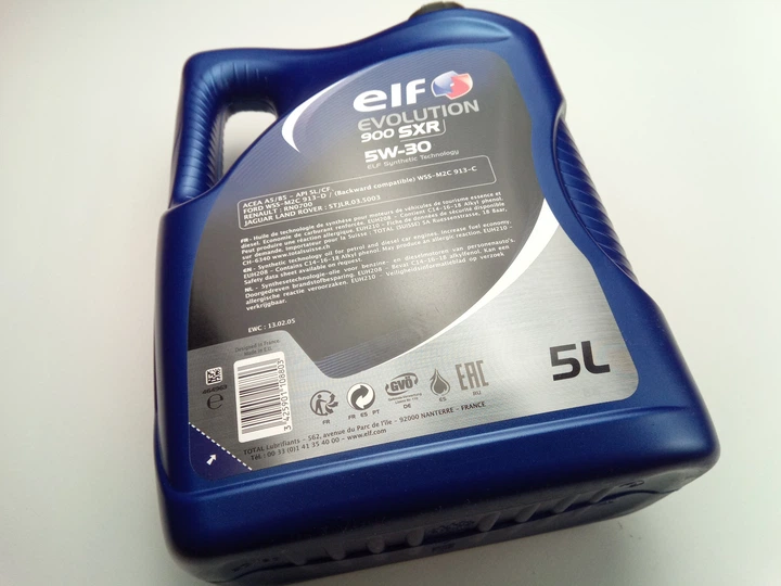 Масло моторное 5W-30 синтетическое ELF Evolution 900 SXR 5л. (194839) - Фото 2 Масло моторное 5W-30 синтетическое ELF Evolution 900 SXR 5л. (194839) - изображение 2
