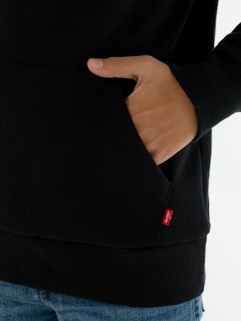 Bluza z kapturem chłopięca Levi's Lvb-Batwing Screenprint Hoodie 9E8778-023 146-152 cm Czarna (3665115194722) - obraz 6