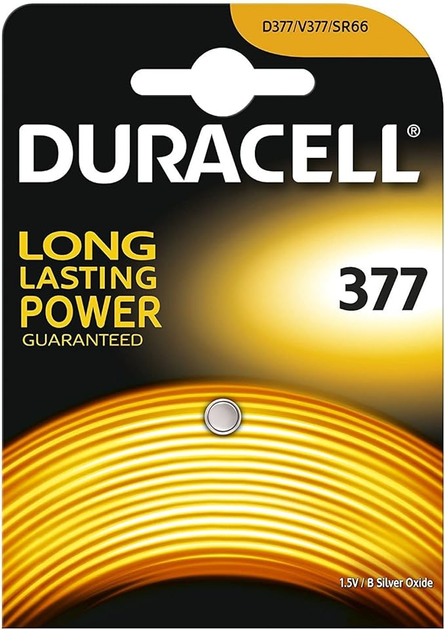 Bateria Duracell Silver BLI 1 D377/376B (5000394062986) - obraz 1