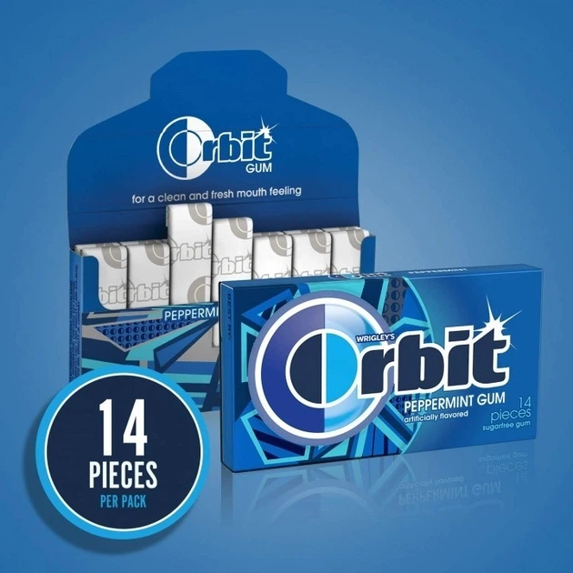 Жевательная резинка Wrigley's Orbit Peppermint 14 шт 26 г от