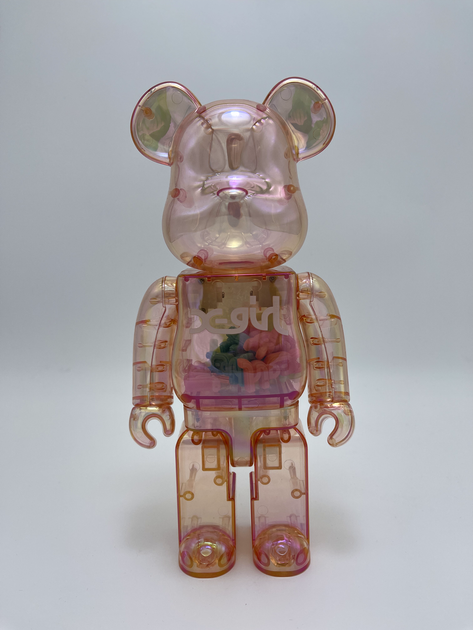 Статуэтка Bearbrick 400% 28 см X girl Версия Pink Розовый – купить