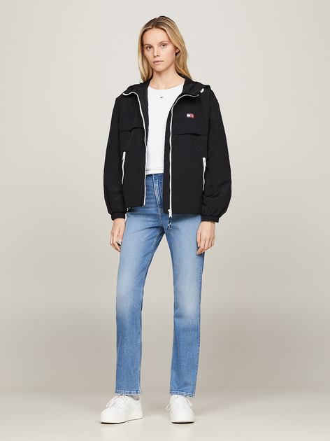 Вітровка жіноча Tommy Jeans DW0DW17747-BDS M Чорна (8720646646371) - зображення 3