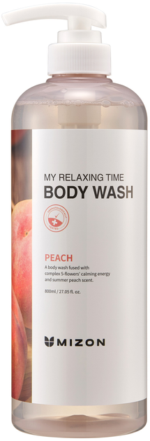 Гель для душу Mizon My Relaxing Time Peach 800 мл (8809132968958) - зображення 1