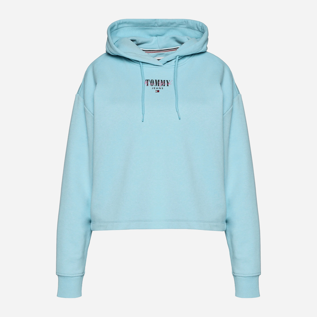 Bluza damska z kapturem Tommy Jeans DW0DW17797-C3S S Niebieska (8720646641727) - obraz 4