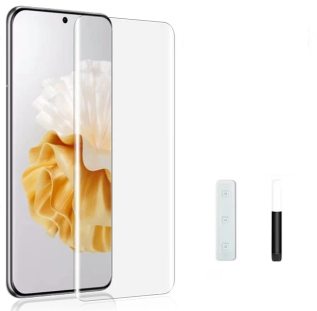 Защитное стекло DK UV Curved для Huawei P60 / P60 Pro (clear) - Фото 2 Защитное стекло DK UV Curved для Huawei P60 / P60 Pro (clear) - изображение 2