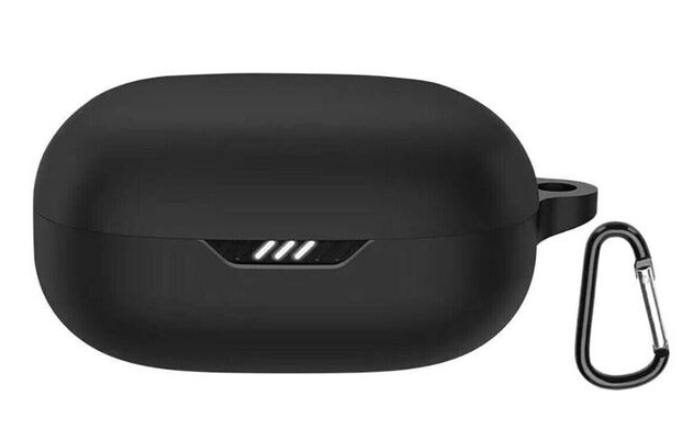 Чехол-накладка CDK для JBL Wave Flex | Silicone Candy Friendly с карабином (016465) (black) - изображение 2
