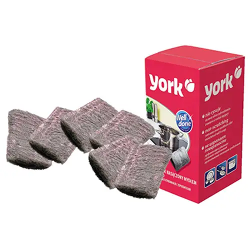 Губка для мытья посуды, гриля, кухни York пропитанная мылом 6 шт - Фото 1 Губка для мытья посуды, гриля, кухни York пропитанная мылом 6 шт - изображение 1