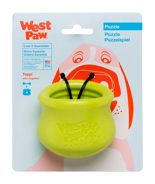 Игрушка для собак West Paw Toppl Dog Toy зеленая, 8 см - изображение 2