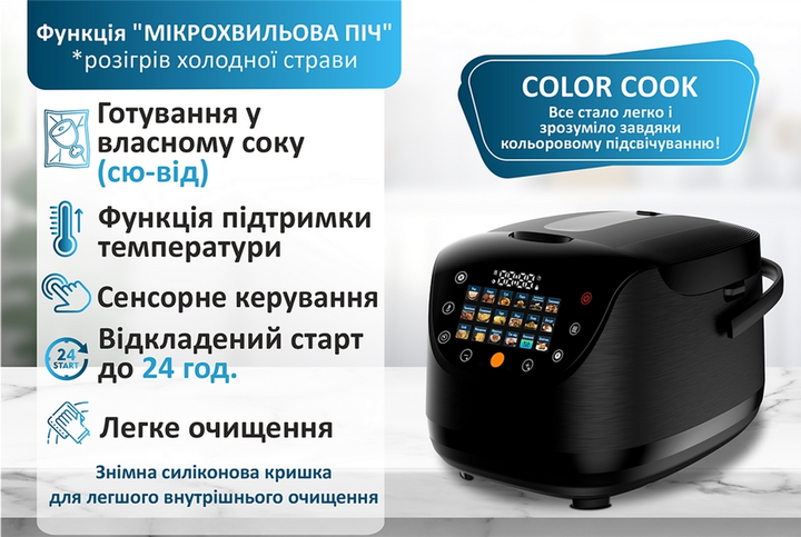 Мультиварка PRIME Technics PMC1786SB - зображення 6