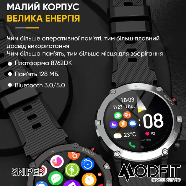 Modfit Sniper Black-Silver 36 мм. - Фото 10 Modfit Sniper Black-Silver 36 мм. - изображение 10