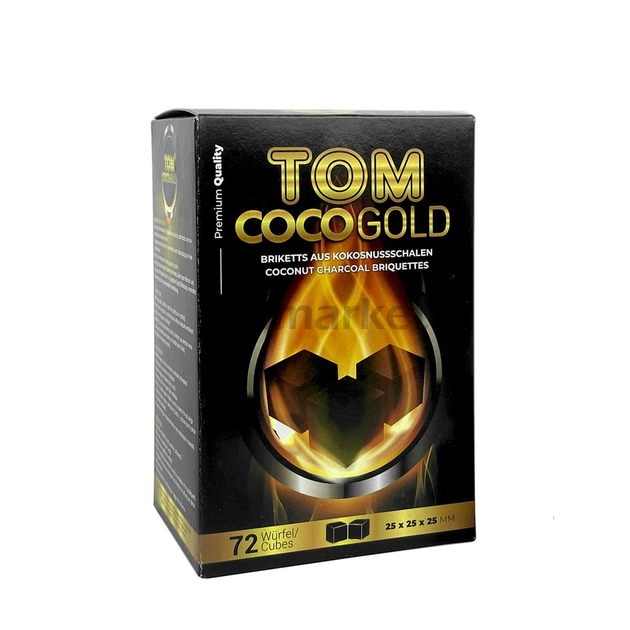 Кокосовый уголь для кальяна – Tom COCO Gold 1кг (hk00757) – фото ...