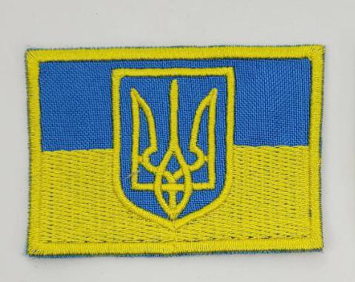 Шеврон Флаг Украины 4×6 на липучке - изображение 1