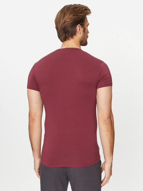 Zestaw koszulek męskich Emporio Armani 3F715111670-57336 L 2 szt Niebieski/Bordowy (8056787660779) - obraz 3