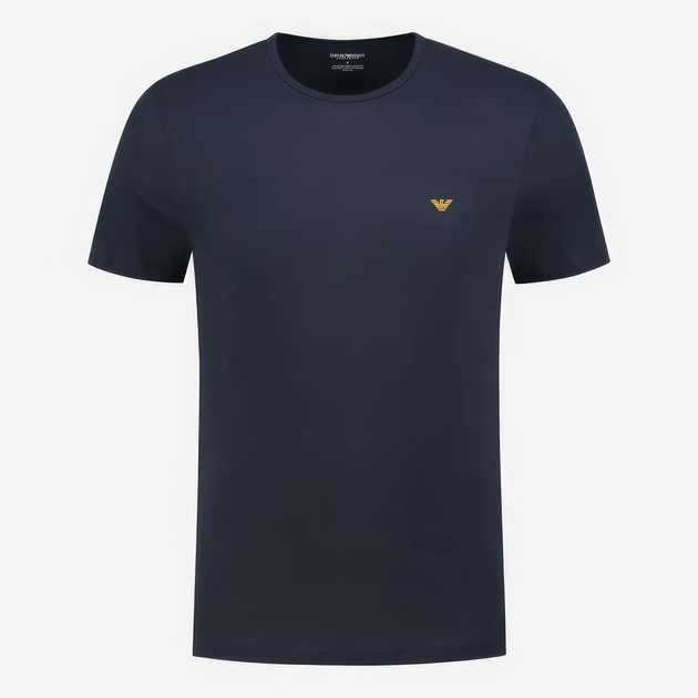 Набір бавовняних футболок чоловічих Emporio Armani 3F722111267-06236 M 2 шт Синій (8057767245535) - зображення 2
