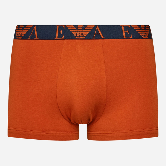 Zestaw majtek męskich typu bokserki bawełnianych Emporio Armani 3F715111357-09151 XL 3 szt Niebieski/Czerwony/Limonkowy (8057767237967) - obraz 4