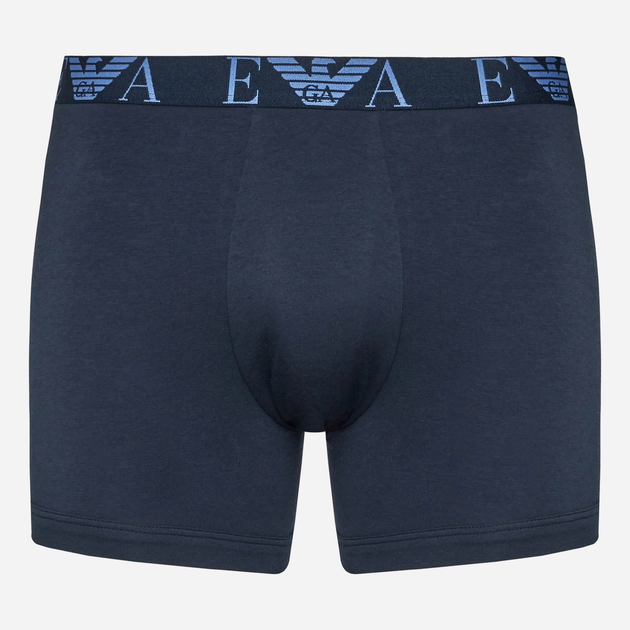Набір трусів-боксерів чоловічих бавовняних Emporio Armani 3F715111473-40035 XL 3 шт Синій (8057767238513) - зображення 4